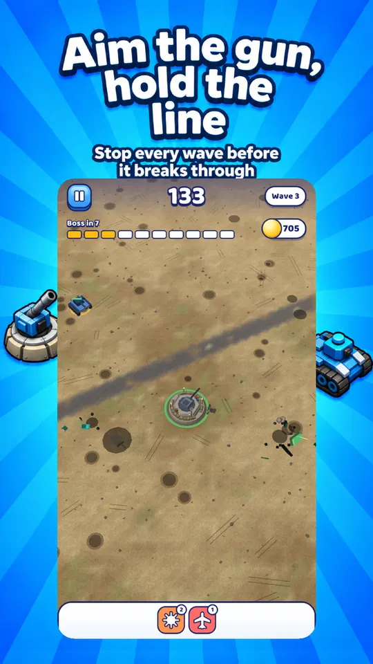 لقطة من لعبة Turret Defence في Codeator Arcade